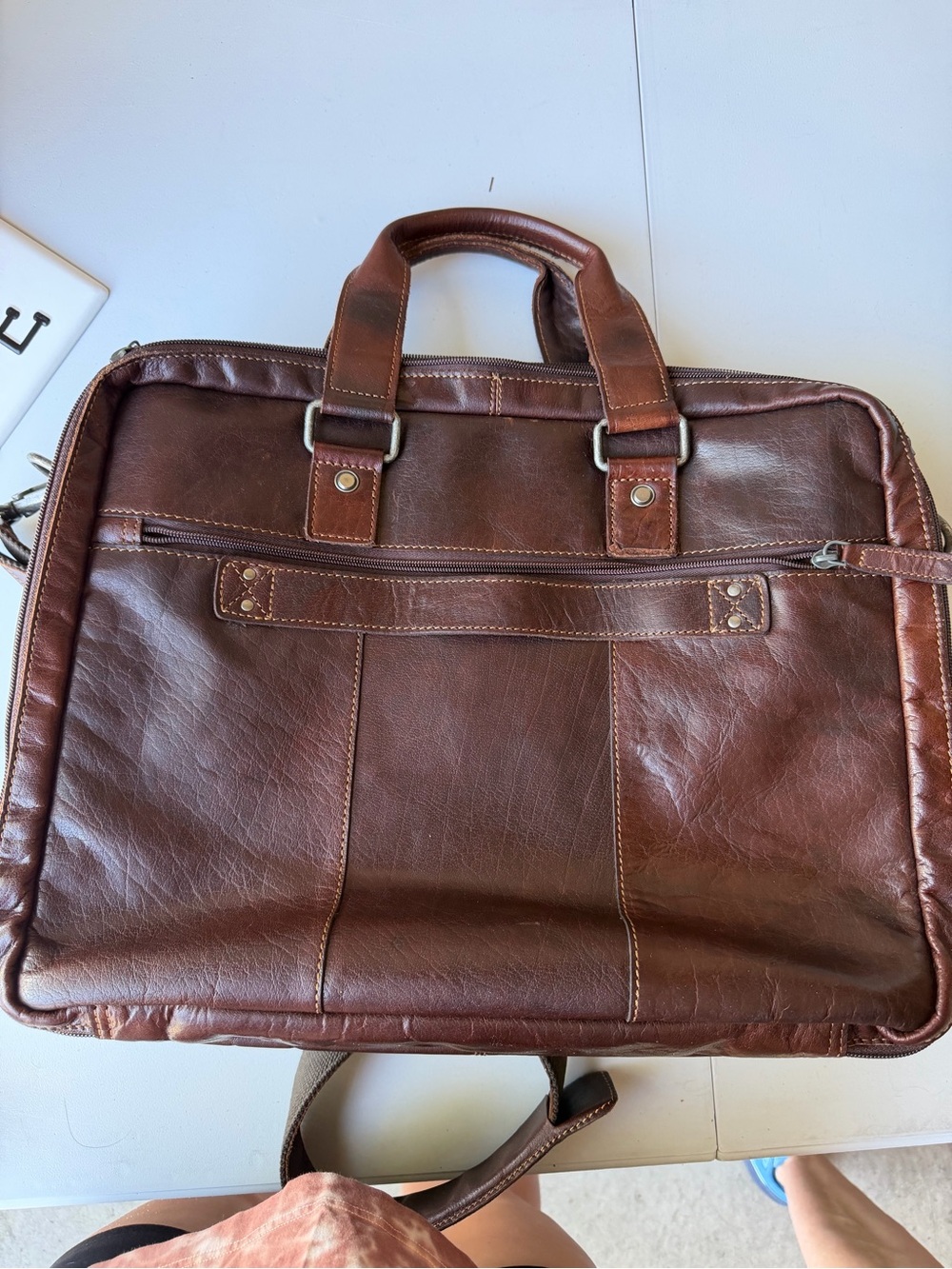 Jack Georges Professional Briefcase Brown
Leather Briefcase Messenger Bag